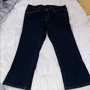 EUC White House Black Market Crop Jeans 8